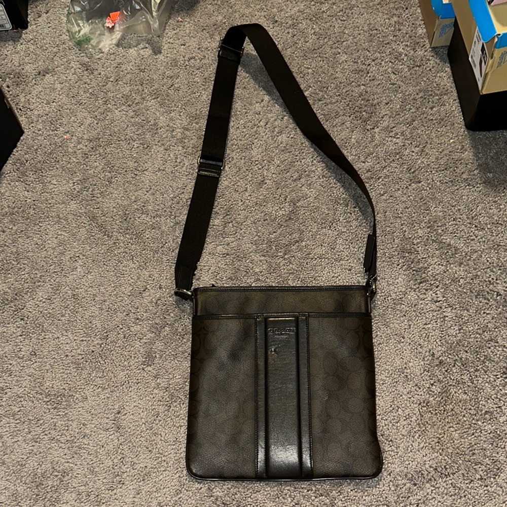 Coach Black Messenger Bag with Adjustable Strap